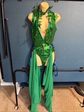 Roma costumes poison’s  kiss three-piece costume poison ivy sz L